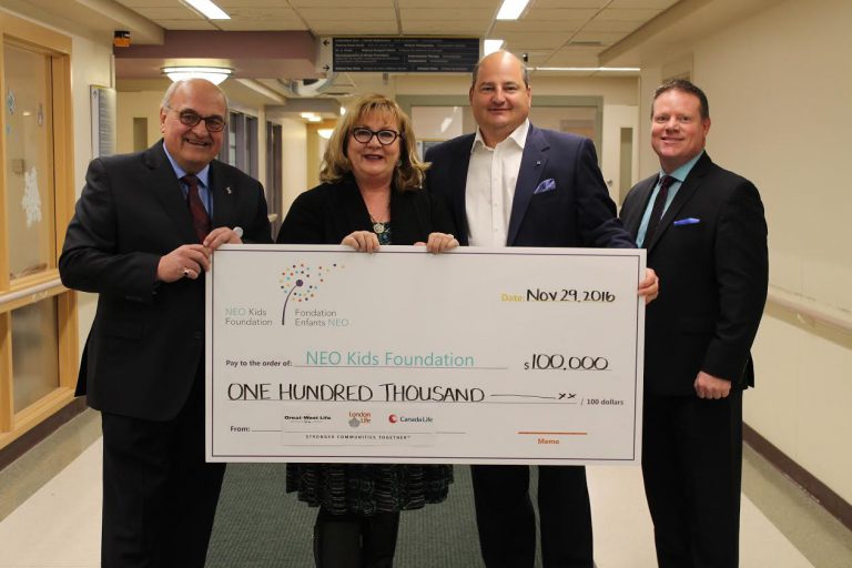 NEO Kids Foundation gets anther big cheque