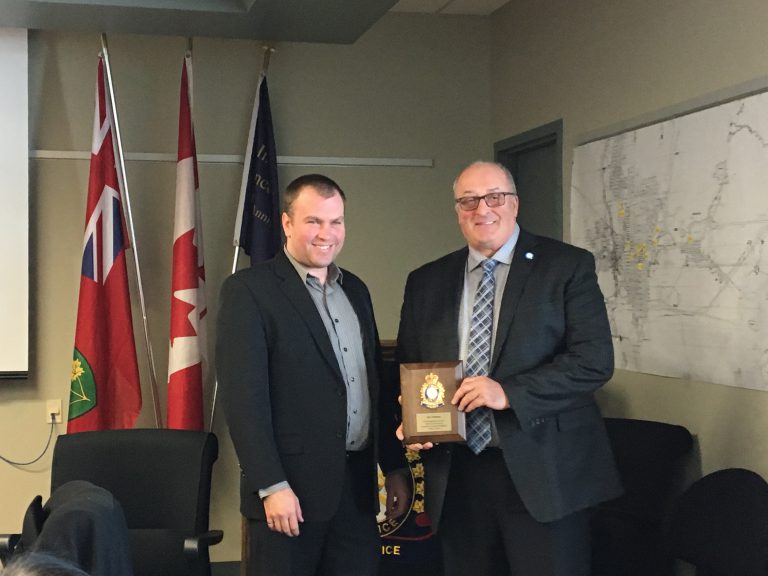 Joe Torlone Recognized by Police Services Board