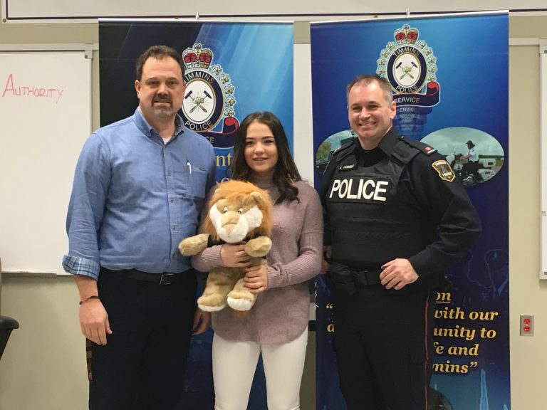 Police React to Timmins Teen Joining the D.A.R.E. Youth Advisory Board