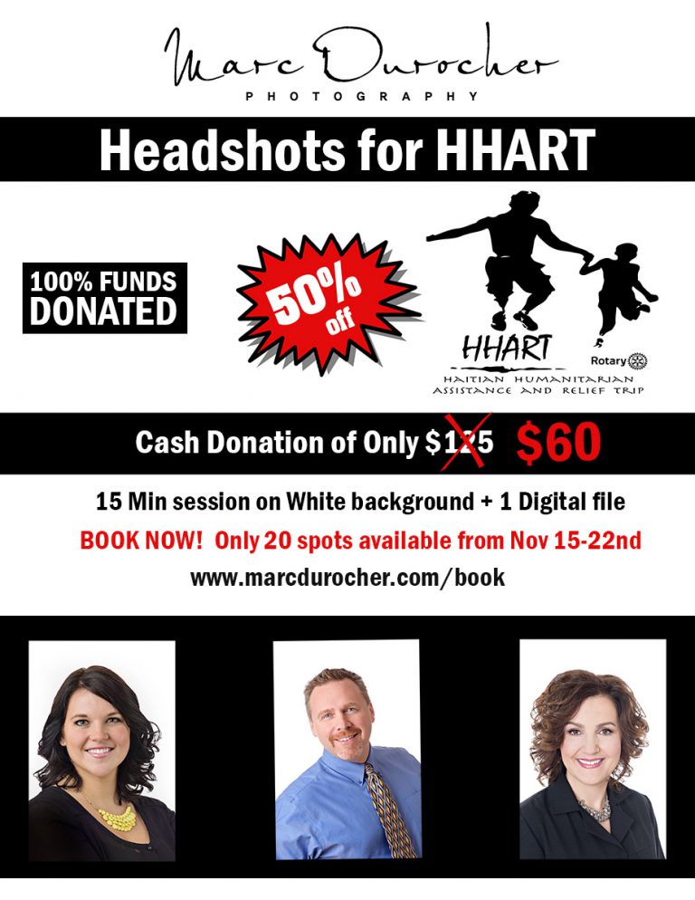 Headshots for HHART is back for 2nd Year!