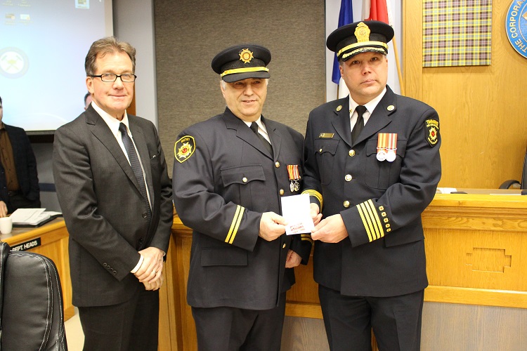 TIMMINS FIREFIGHTERS RECOGNIZED FOR LONG SERVICE