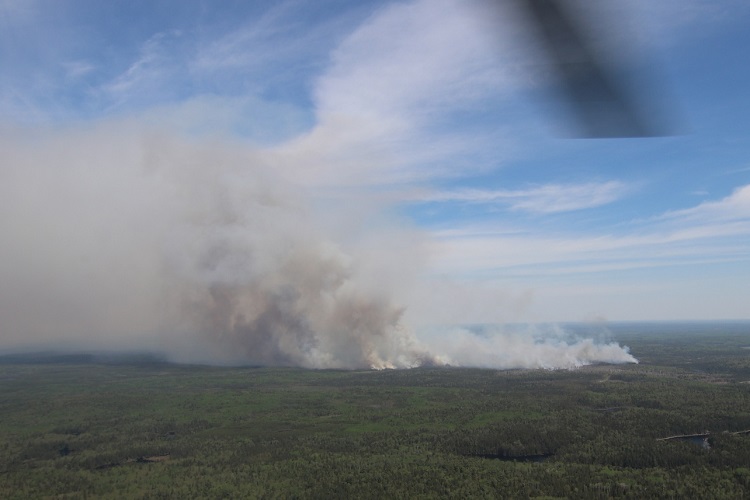 ‘Little fire activity’ on forest fire near Gogama