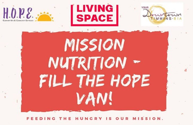 ‘Mission Nutrition’ looking for donations at Downtown Timmins Urban Park