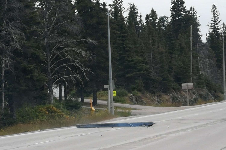 UPDATED: Landfill fire and hydro pole down on Rae Hill