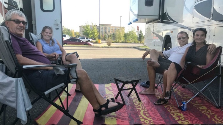 Parking lot camping a growing trend