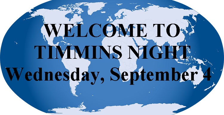 Welcome to Timmins Night looking for volunteers