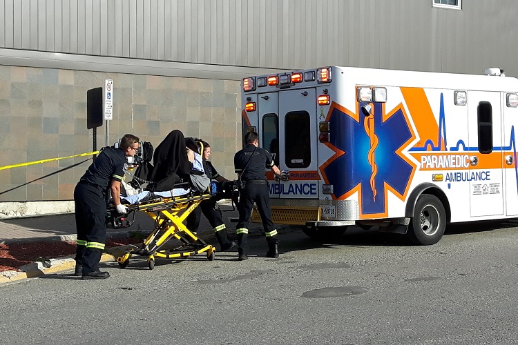 Wounded man seeks help at pharmacy