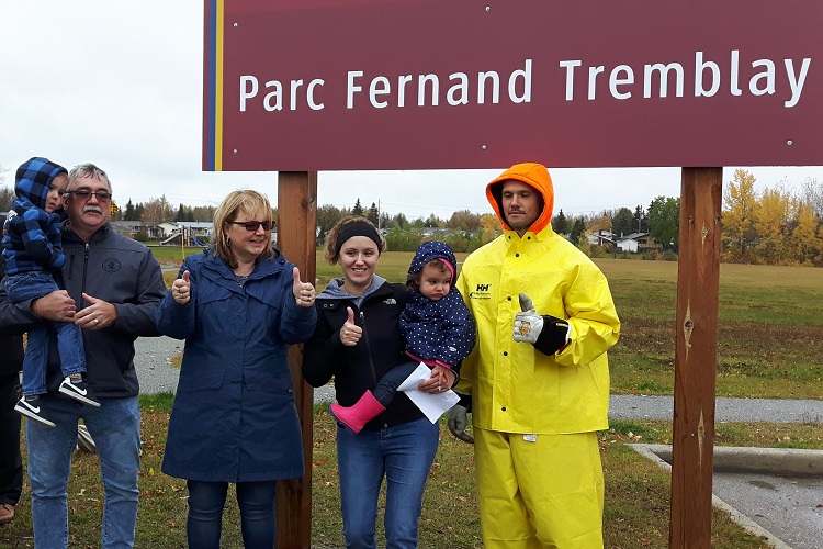 Fernand Tremblay Park officially dedicated
