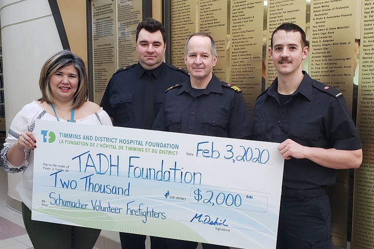 Schumacher firefighters contribute to TADH