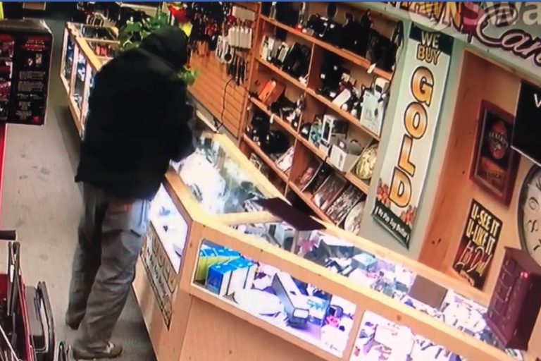 Smash and grab caught on video