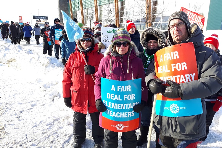 All Ontario teachers on picket lines today