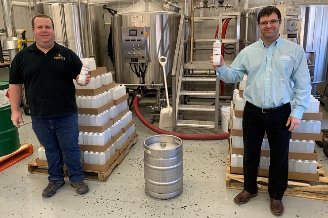 Kidd and Compass team up to brew sanitizer