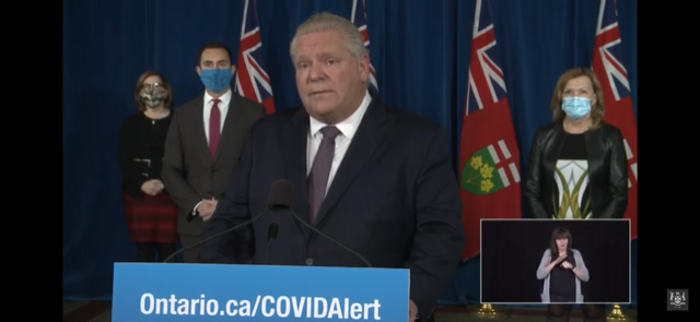 Ford warns of “scary” new COVID-19 numbers, threatens tighter restrictions