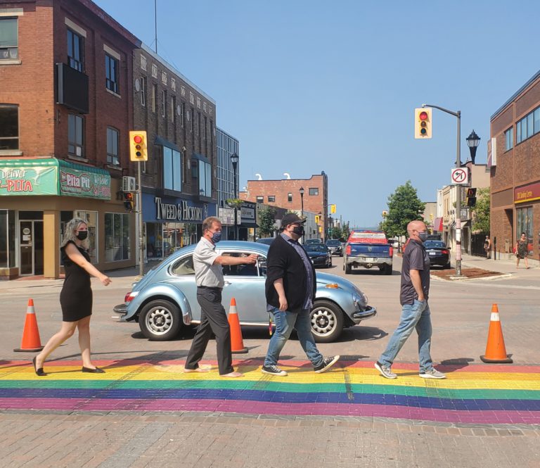 Rainbow Pride Crosswalk unveiled Monday in Timmins