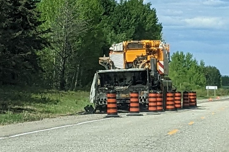 Crane removal necessitates road closure