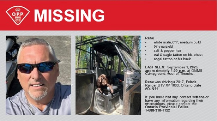 OPP searching bush for missing man