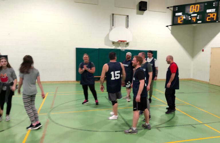 Timmins Police Service take part in charity volleyball game