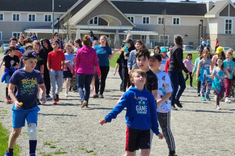 Students walk for Moose Hide Day
