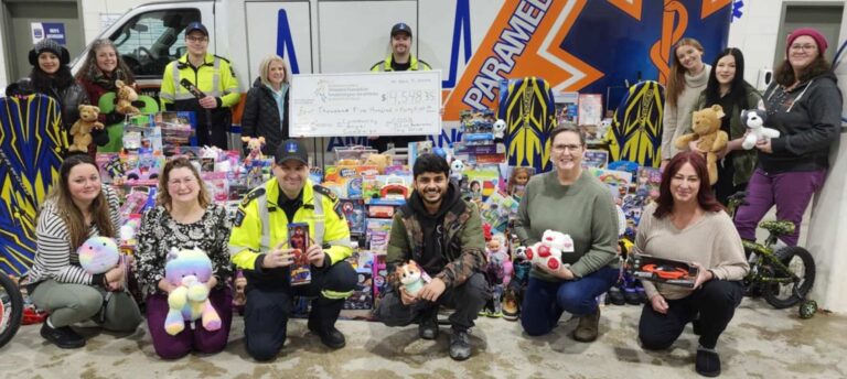 Not one, but two ambulances filled to the roof with toys during annual event