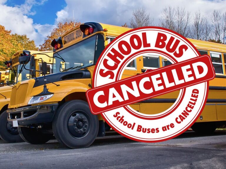 SCHOOL BUS CANCELLATION – MONDAY, JANUARY 27, 2025