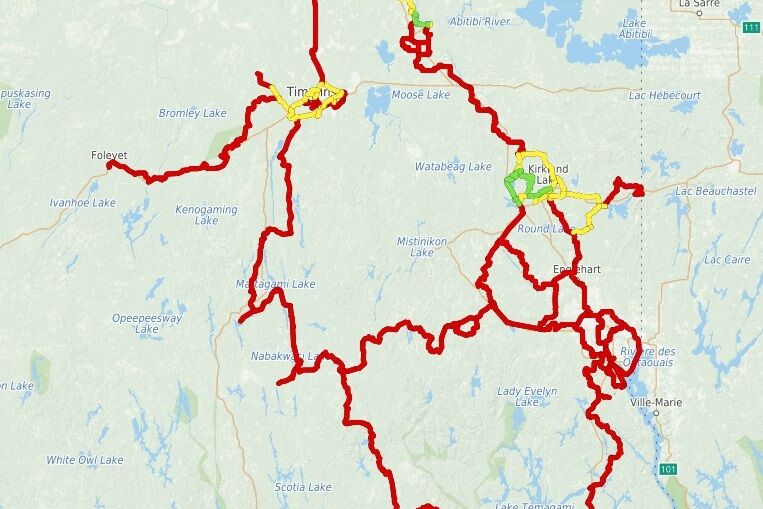 Snowmobile trails gradually opening