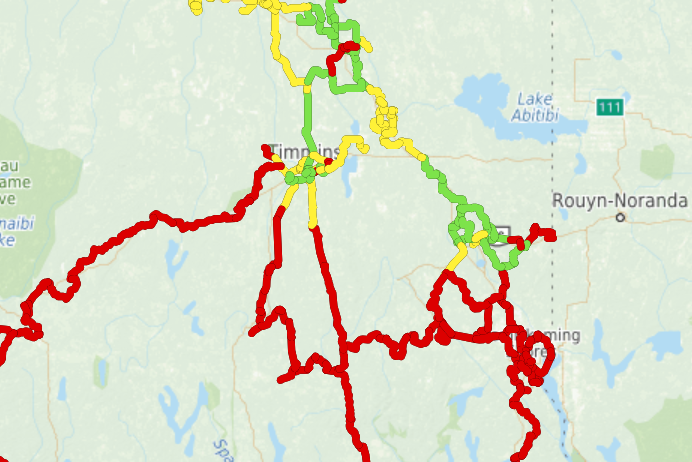Snowmobile trails close in Timmins area
