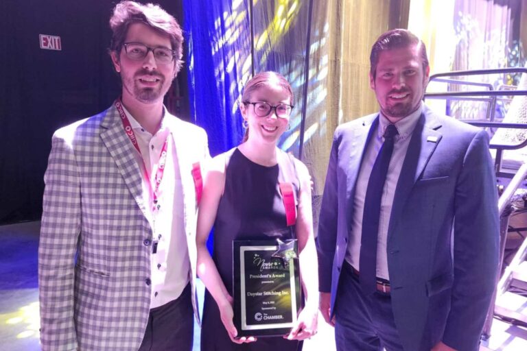 Daystar Stitching picks up President’s Award at Chamber of Commerce Nova gala