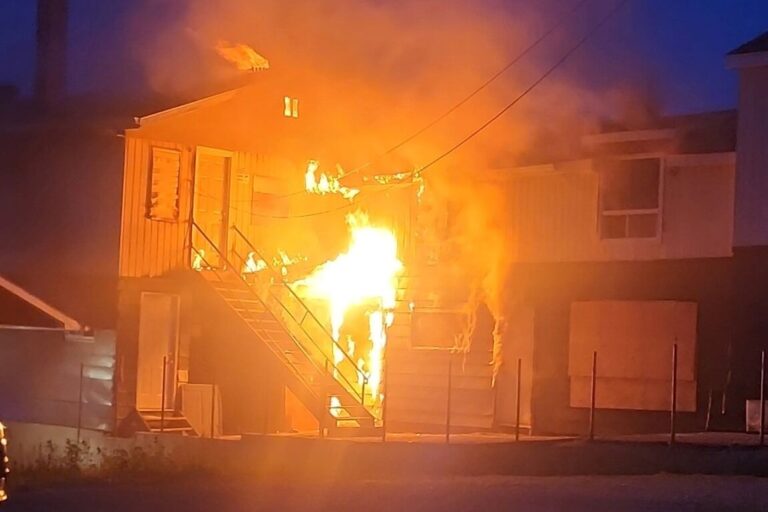 Fire in unoccupied building on Fifth Ave.