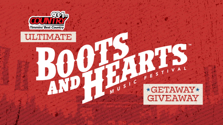 Boots and Hearts Listen to Win Contest banner