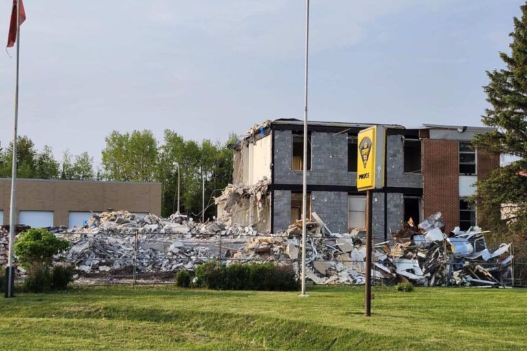 Old OPP building coming down