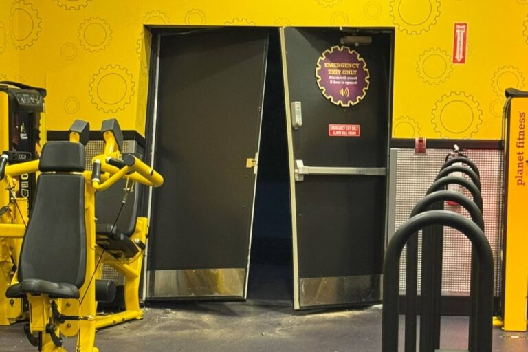 Vehicle rams into four businesses